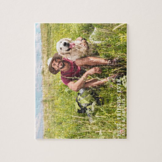 写真パーソナライズされた最高の友達 ジグソーパズル (縦)