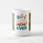 写真パーソナライズされた最高の犬の母 コーヒーマグカップ (中央)