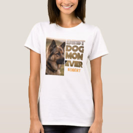 写真パーソナライズされた最高の犬の母 Tシャツ