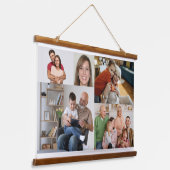 写真パーソナライズされた木製トップウォールタペストリー 吊り下げ型タペストリー (傾斜あり)