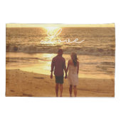 写真パーソナライズされた枕ケース 枕カバー (裏面)