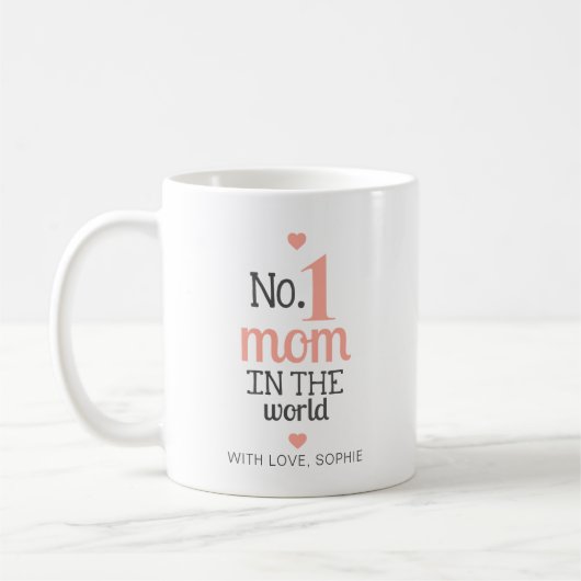 写真パーソナライズされた母の日 コーヒーマグカップ (左)