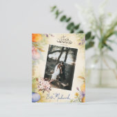 写真パーソナライズされた水の色Eid Mubarak シーズンカード (スタンド正面)