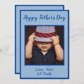 写真パーソナライズされた父の日 シーズンカード (正面/裏面)