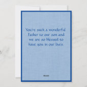 写真パーソナライズされた父の日 シーズンカード (裏面)