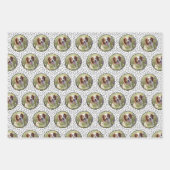 写真パーソナライズされた犬 ラッピングペーパーシート (正面3)