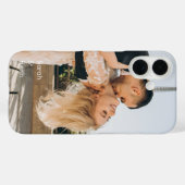 写真パーソナライズされた独身の文字付きカスタム Case-Mate iPhoneケース (裏面 (横))
