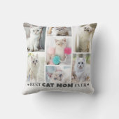 写真パーソナライズされた猫ママ クッション (裏面)