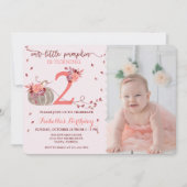 写真パーソナライズされた秋2nd誕生日招待状 案内状 (正面)