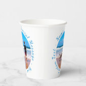 写真パーソナライズされた紙カップとカスタム文字 紙コップ (右)