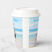 写真パーソナライズされた紙カップとカスタム文字 紙コップ (左)