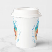 写真パーソナライズされた紙カップとカスタム文字 紙コップ (右)