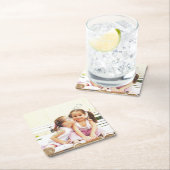 写真パーソナライズされた紙コースター自分で作れ！ スクエアペーパーコースター (インサイチュ)