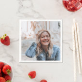 写真パーソナライズされた紙 スタンダードカクテルナプキン (インサイチュ)