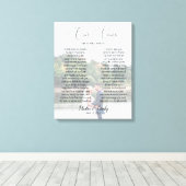 写真パーソナライズされた結婚とVowsキャンバスの印刷 キャンバスプリント (インサイチュ (ウッドフロア))