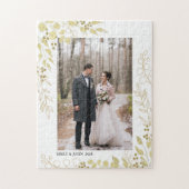 写真パーソナライズされた結婚の ジグソーパズル (縦)