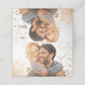 写真パーソナライズされた結婚の プレイスカード (外部開封)