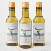 写真パーソナライズされた結婚の ワインラベル (ボトル)