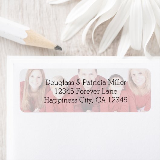 写真パーソナライズされた結婚または任意の大事な行事 ラベル (インサイチュ)