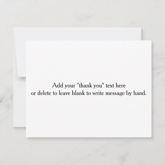 写真パーソナライズされた結婚付きのサンキューカード サンキューカード (裏面)