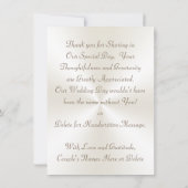写真パーソナライズされた結婚付きのサンキューカード 招待状 (裏面)