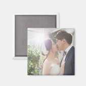 写真パーソナライズされた結婚式の引き出物 マグネット (正面/裏面)