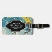 写真パーソナライズされた羽模様ラゲッジタグ ラゲッジタグ (正面横)