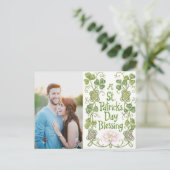 写真パーソナライズされた聖パトリックの日はがき ポストカード (スタンド正面)