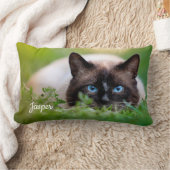 写真パーソナライズされた自分の形見を作成 ランバークッション (ブランケット)