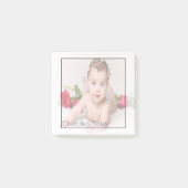 写真パーソナライズされた色あせ ポストイット (正面)