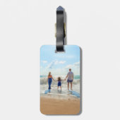 写真パーソナライズされた荷物タグギフト ラゲッジタグ (裏面縦)