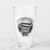 写真パーソナライズされた葬儀記念 タンブラーグラス (正面)