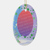 写真パーソナライズされた記念オーナメント セラミックオーナメント (右)