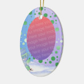 写真パーソナライズされた記念オーナメント セラミックオーナメント (左)