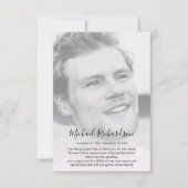 写真パーソナライズされた記念サンキューカード サンキューカード (正面)