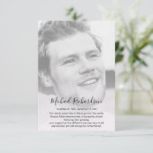 写真パーソナライズされた記念サンキューカード サンキューカード (スタンド正面)