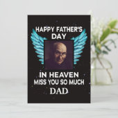 写真パーソナライズされた記念父の日の天国 シーズンカード (スタンド正面)