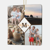 写真パーソナライズされた記憶 セラミックオーナメント (左)