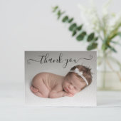 写真パーソナライズされた誕生のお知らせ ポストカード (スタンド正面)