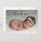 写真パーソナライズされた誕生のお知らせ ポストカード (正面/裏面)