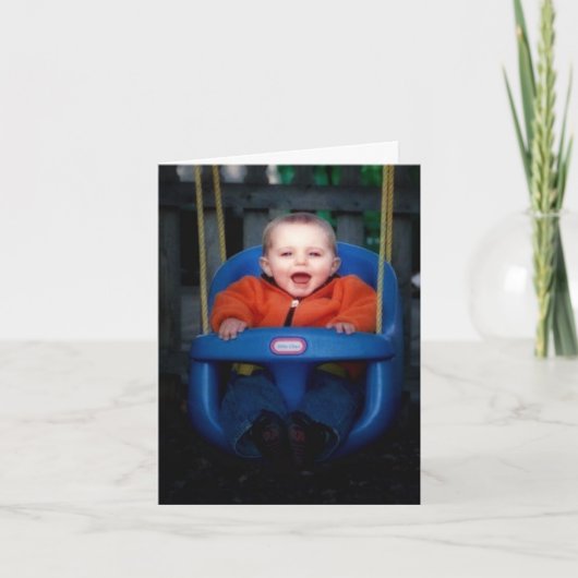 写真パーソナライズされた誕生日カード カード (正面)