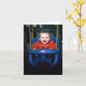 写真パーソナライズされた誕生日カード カード (黄色い花)