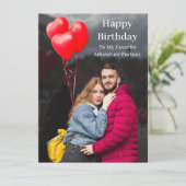 写真パーソナライズされた誕生日カード カード (スタンド正面)
