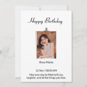 写真パーソナライズされた誕生日カード シーズンカード (正面)