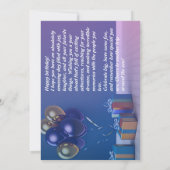 写真パーソナライズされた誕生日カード – 風船とギフト 招待状 (裏面)