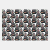 写真パーソナライズされた誕生日 ラッピングペーパーシート (正面2)