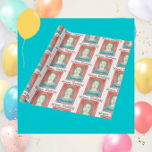 写真パーソナライズされた誕生日 ラッピングペーパー