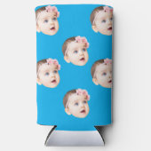 写真パーソナライズされた贈りおもしろい物 スリム缶クーラー (正面)