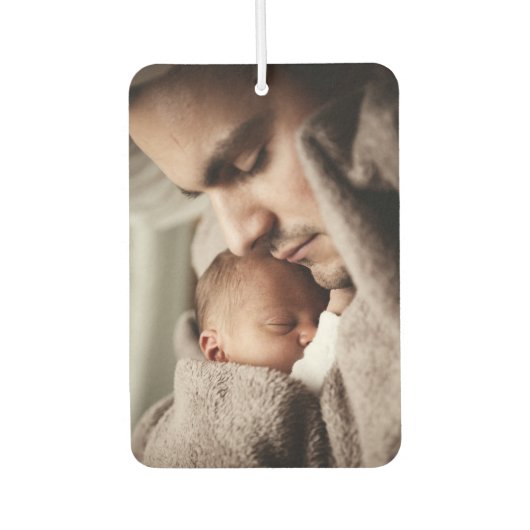 写真パーソナライズされた車 カーエアーフレッシュナー (正面)