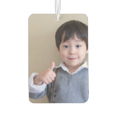 写真パーソナライズされた車 カーエアーフレッシュナー (裏面)